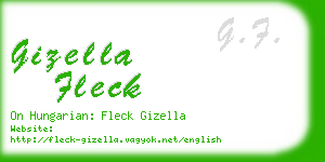 gizella fleck business card